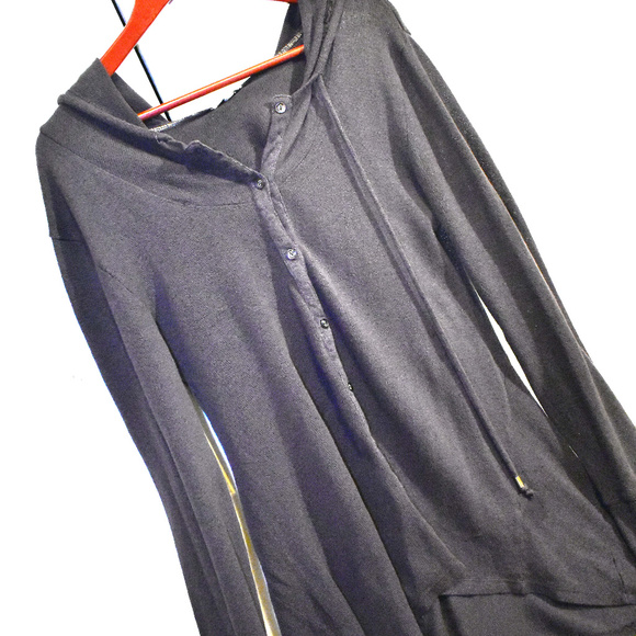 Mod-O-Doc Asymmetrical Cardigan Hoodie - Picture 2 of 4